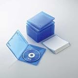 ELECOM Blu-rayディスクケース(1枚収納タイプ、10枚セット) クリアブルー CCD-BLU110CBU