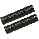 Loc-Line Anti-Static Vacuum Hose Component, Black Acetal Copolymer, 2-1/2" ID, 2 x 12" Length Segments (18 elementals total)