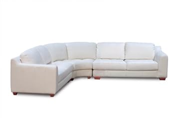 Diamond Sofa - Zen Collection 3PC Arm Sectional with Armless Corner Wedge in White