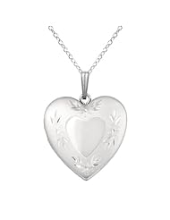 Sterling silver SS Heart Shaped Locket Necklace