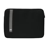 Neoprene Zip Skin Comfort Sleeve with Additional Pocket (Black) to Protect the HP Mini 210-1099SE 10.1-Inch Vivienne Tam Edition Netbook