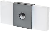 Osram 73280 Noxlite LED Wall Double 2 x 6 W Sensor Außenleuchte mit Bewegungs und Tageslichtsensor