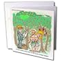 Londons Times Religion Heaven Hell Cartoons - The First Census - Greeting Cards-12 Greeting Cards with envelopes