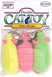Vo-Toys Neon Mouse 3in Cat Toy