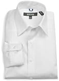 Kenneth Cole Reaction Men's Mercer Slim Fit Dress Shirt, White, 18 32-33