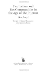 Fan Fiction and Fan Communities in the Age of the Internet
