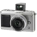 Olympus PEN E-P1 12.3 MP Micro Four Thirds Interchangeable Lens Digital Camera with 17mm f/2.8 Lens and Viewfinder (Silver)