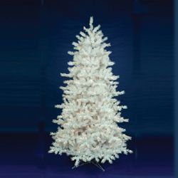 7.5' Crystal White Artificial Christmas Tree - Unlit