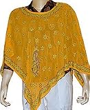 Girls Poncho in Georgette Outerwear India Clothes 44 inches x 44 inches (gpnch005)