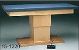 electric hi-lo upholstered treatment table w/shelves, 30'x78'