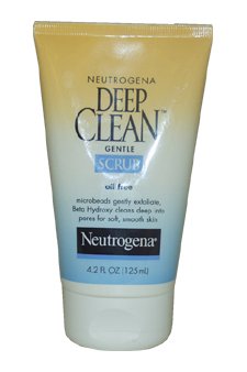 New Oil Free Deep Clean Gentle Scrub Neutrogena For Unisex 4.2 Ounce Daily Cleansing Beta Hydroxy