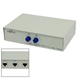 Gino RJ45 8P8C Network/Telephone AB 2 way 8P8C Manual Sharing Switch Box