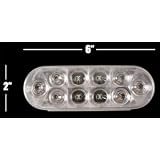 6 LED Backup Reverse Tail Light Utility Trailer Truck by Global Parts