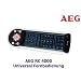 Produkt-Bild: AEG RC 4000 Universal-Fernbedienung 8 in 1 (Touch Panel, Lernfunktion, Makro-Funktion) schwarz-silber
