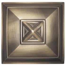 House Parts Egyptian Gold Square Architectural Holdback Pair