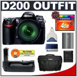 Nikon D200 10.2MP Digital SLR Camera + Nikon 18-200mm f/3.5-5.6 G ED-IF AF-S VR DX Zoom-Nikkor Lens + Transcend 4GB 133x CompactFlash (CF) Card + High Speed USB 2.0 CompactFlash (CF) Card Reader + Nikon MB-D200 Battery Grip + Nikon SLR System Case