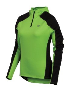 Pearl Izumi Womens Symphony Thermal Hoody,Green Flash,Large