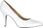 Adult Women's 50s White Pump Shoes (Sz Medium 7-8)