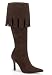 Women's Brown Micro Fiber Knee-High Forest Outlaw Boot With 3 3/4 Inch Heel
