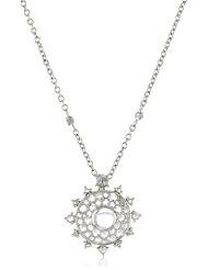 Nam Cho "Bulls Eye" Rose-Cut White Diamond 18" Necklace in 18k