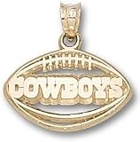 Sterling Silver DALLAS COWBOYS PIERCED FOOTBALL - B0009R7PAW
