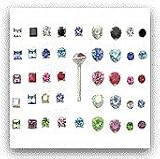 20 Pack 925 Sterling Silver Nose Studs Rings Mixed Sizes 22G