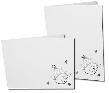 Snowman Holiday Photo Folders For 4x6 (25 Pack)