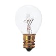 15 Watt S11 Incandescent Light Bulb / 130 Volt / Candelabra Base / Clear / 15S11