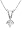 10k White Gold Princess Cut Diamond Solitaire Pendant (1/10 ct, J-K Color, I2-I3 Clarity)
