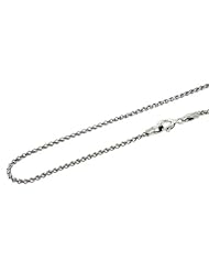 Sterling Silver Wheat Link Chain Necklace 3.3MM 20"