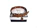 Pet Supplies : Coach Brown Leather Charm Dog Collar Medium