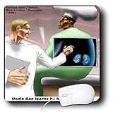 Londons Times Funny Medicine Cartoons - Uncle Ben Has Kidney Beans - Mouse Pads