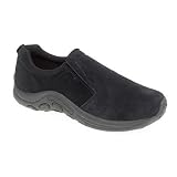 Mens Black Suede Twin Gusset Slip On Casual Shoe - Ryno - size UK Mens Size 13by UK Distributors