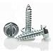 Zinc Plated Steel Sheet Metal Screw, Hex Head, #6, 3/8" Length (Pack of 100)