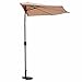 CHIMAERA Chi Mercantile 20 lb. Outdoor Patio Half Round Umbrella Base Resin Stand