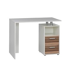 Maja 19303528 Computertisch 1.000 x 750 x 600 mm Baltimore-Nussbaum-Nachbildung, wei� uni