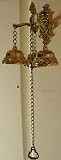 Antique Style Shopkeepers Triple Bell ~ Brass Store Doorbell