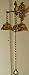Antique Style Shopkeepers Triple Bell ~ Brass Store Doorbell
