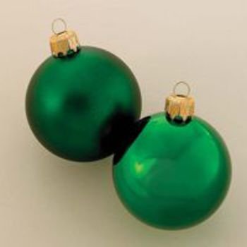 80 mm Shatterproof 2-Tone Green Ball Ornament Case Pack 96 - 715251