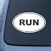 RUN - Running Jog Marathon - Vinyl Decal Sticker #1553 | Vinyl Color: White