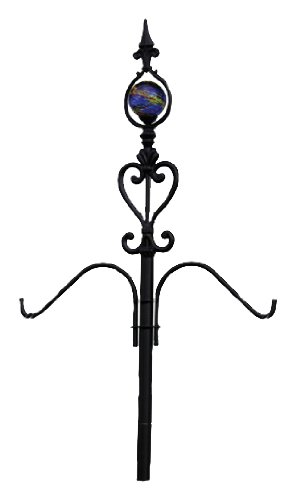 Toland Home Garden 240095 Dual Shepherd's Hook with Solar Light