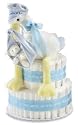 It's a Boy Baby Stork Diaper Cake New Baby Gift Basket Baby Shower Centerpiece by Peachtree Baby Cakes