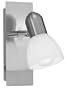 Eglo  86212A Ares-1, Nickel/Frosted, 1-Light Opal Track Light Fixture