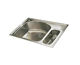 American Standard 7504.163 Culinaire Double Bowl Dual Level Kitchen Sink
