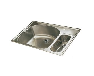 American Standard 7504.163 Culinaire Double Bowl Dual Level Kitchen Sink