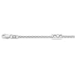 14K White Gold Rolo Chain - 2.30mm - 22 inch