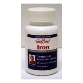 Click here to buy Carol Bond's Natural Elemental Iron 25 Mg (Essential for Red Blood Cell Oxygenation and to... by Carol Bond.