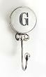 Monogram Ceramic Wall and Jewelry Hook - G Monogram Ceramic Wall and Jewelry Hook - G