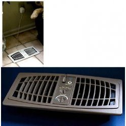 The AirFlow Breeze Home Heating Cooling System (Brown) (Fits 4W x 10L opening) by Lux Corp.