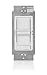 Leviton 6673-10W Decora 300W CFL Dimmer and SureSlide 600W Incandescent Dimmer, Single Pole and 3-Way, White